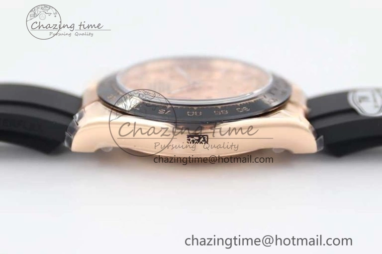 Daytona 116515 RG TWF 1:1 Best Edition 904L Steel RG  Crystal Markers Dial on Oysterflex Strap A7750