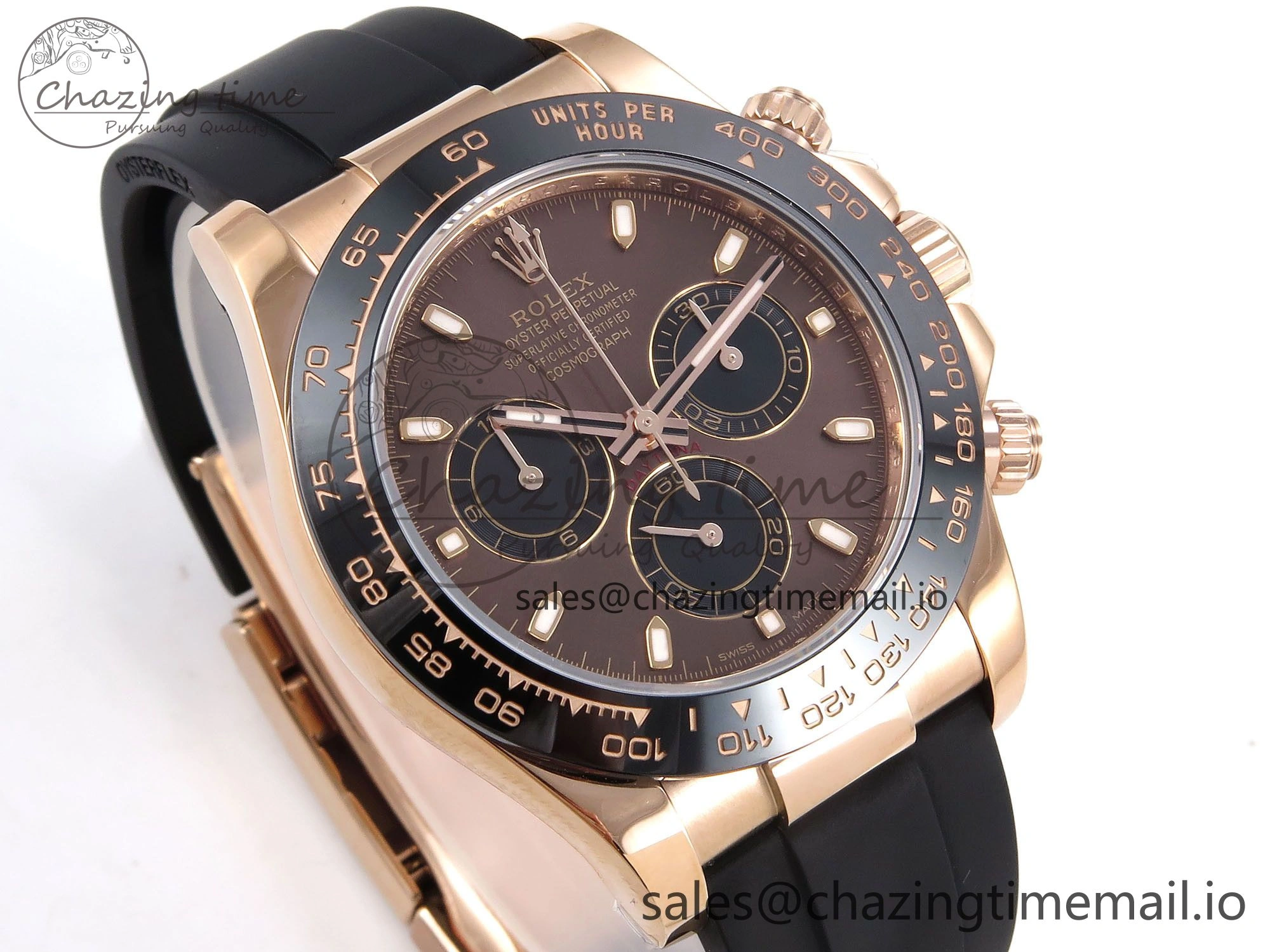 Daytona 116515 ZF 1:1 Best Edition Brown Dial on Oysterflex Strap SH4130（Gain Weight）