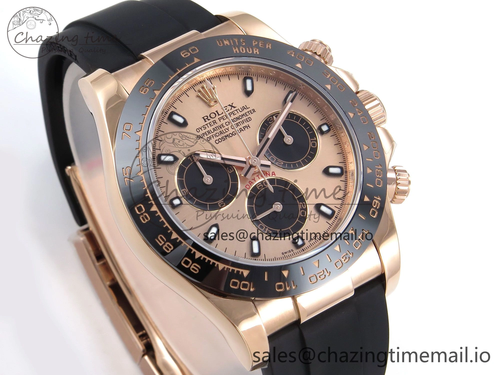 Daytona 116515 ZF 1:1 Best Edition Rose Dial on Oysterflex Strap SH4130（Gain Weight）