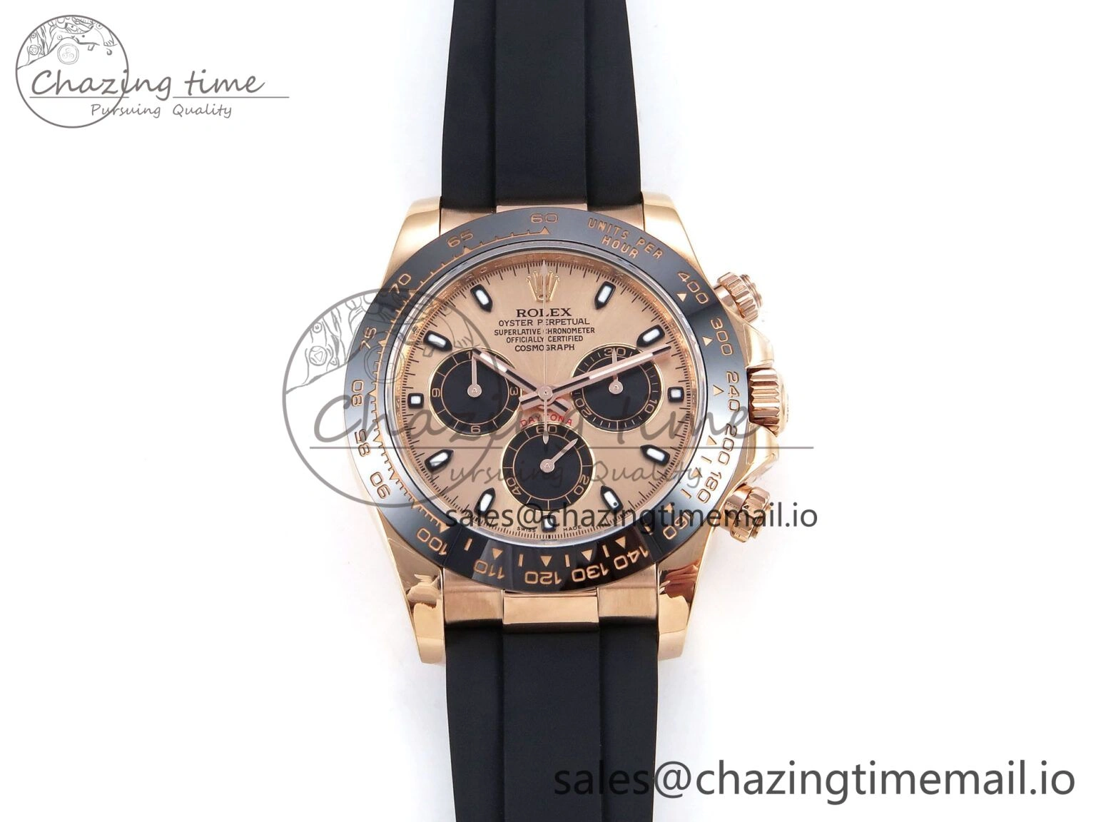 Daytona 116515 ZF 1:1 Best Edition Rose Dial on Oysterflex Strap SH4130（Gain Weight）