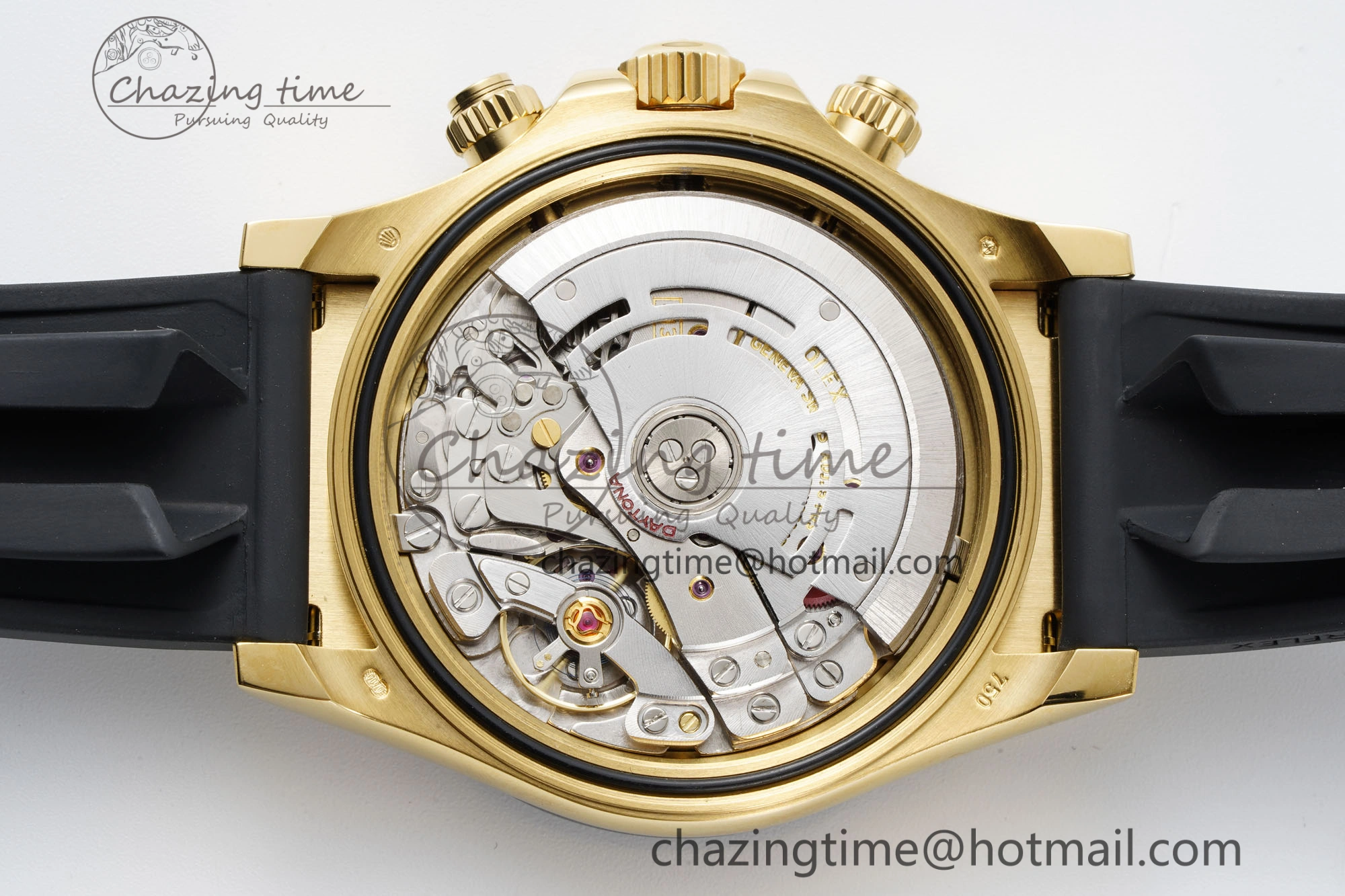 Daytona 116518 BTF 1:1 Best Edition Black Diamonds Dial on Oysterflex Rubber Strap SA4130 V2