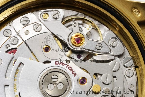 Daytona 116518 BTF 1:1 Best Edition Black Diamonds Dial on Oysterflex Rubber Strap SA4130 V2