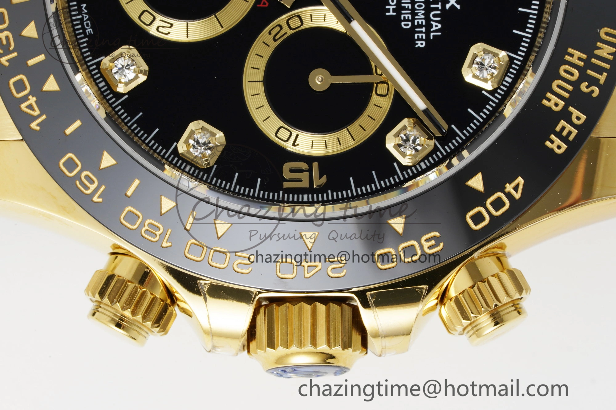 Daytona 116518 BTF 1:1 Best Edition Black Diamonds Dial on Oysterflex Rubber Strap SA4130 V2