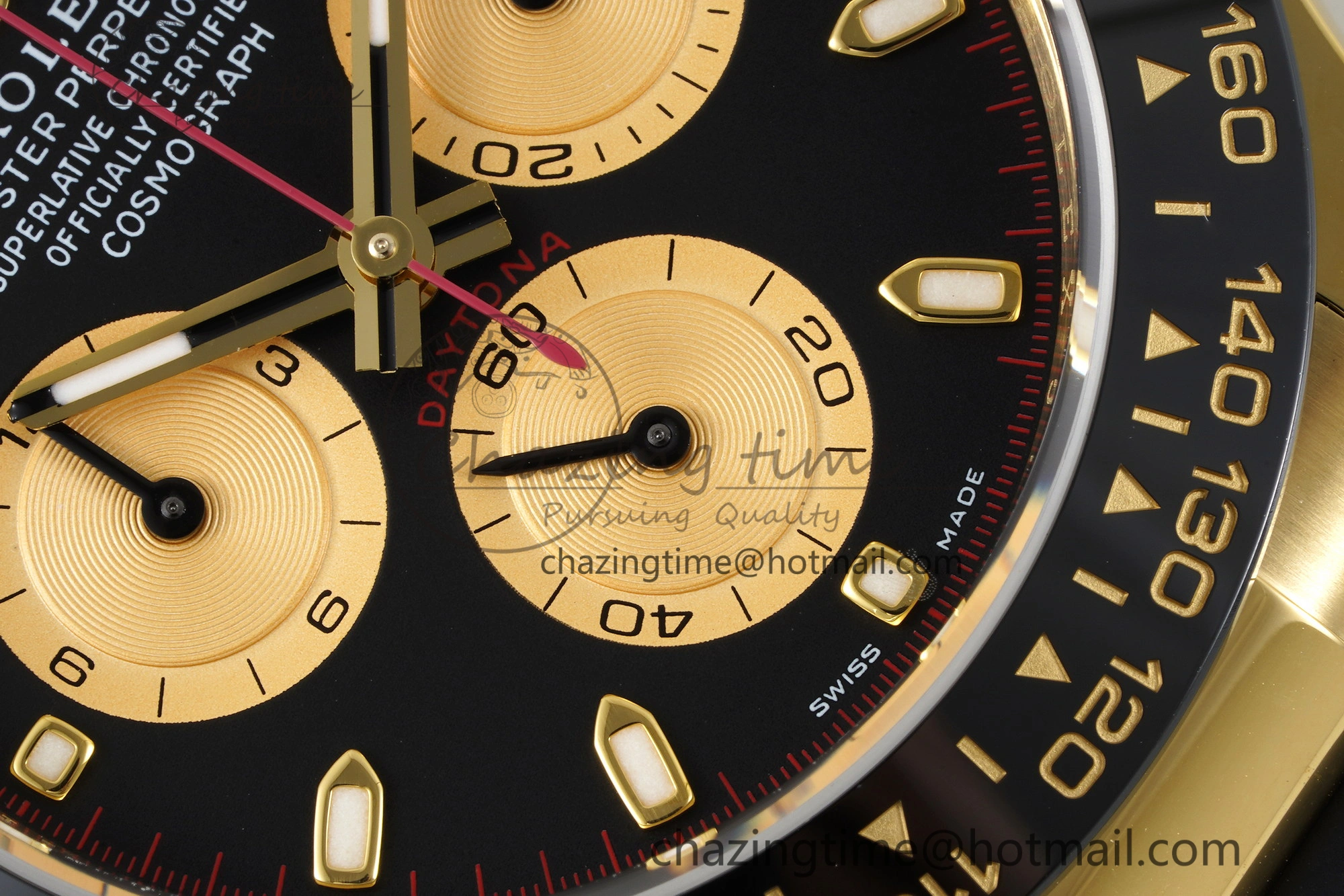 Daytona 116518 BTF 1:1 Best Edition Paul Newman Black YG Dial on Oysterflex Rubber Strap SA4130 V2