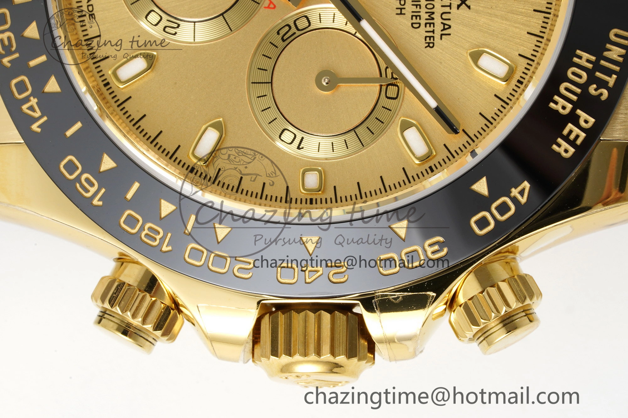 Daytona 116518 BTF 1:1 Best Edition YG Lume Dial on Oysterflex Rubber Strap SA4130 V2
