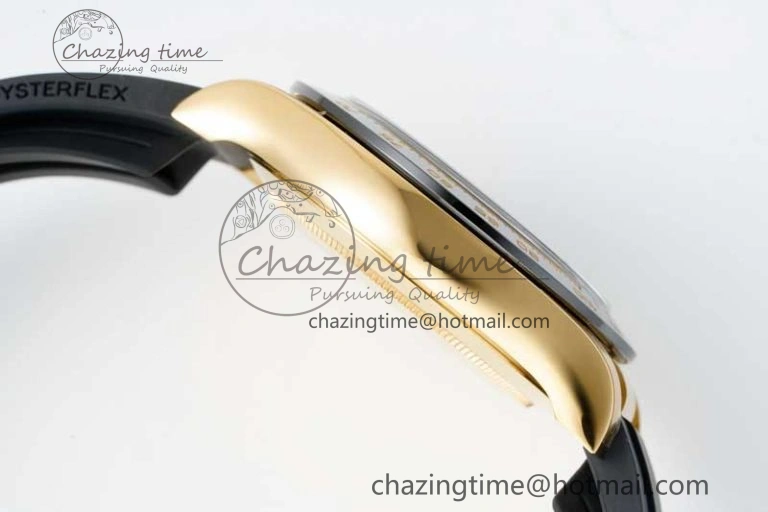 Daytona 116518 Clean 1:1 Best Edition Black Diamonds Dial on Oysterflex Rubber Strap SA4130 V2