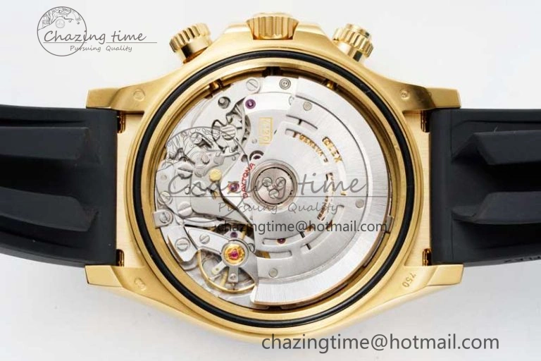 Daytona 116518 Clean 1:1 Best Edition Black Diamonds Dial on Oysterflex Rubber Strap SA4130 V2