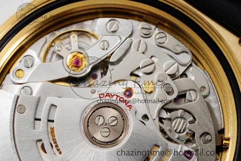 Daytona 116518 Clean 1:1 Best Edition Black Diamonds Dial on Oysterflex Rubber Strap SA4130 V2