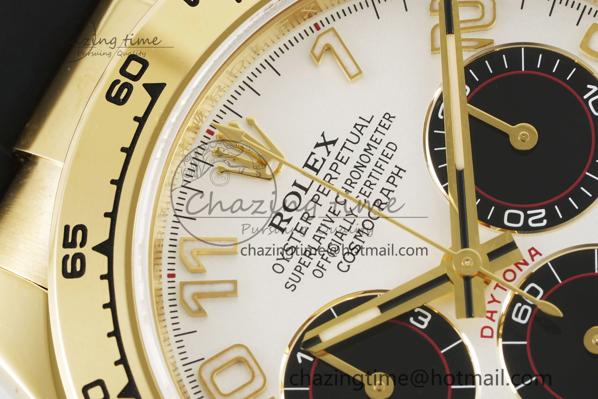 Daytona 116518 Clean 1:1 Best Edition White Arabic Dial on Oysterflex Rubber Strap SA4130 V2
