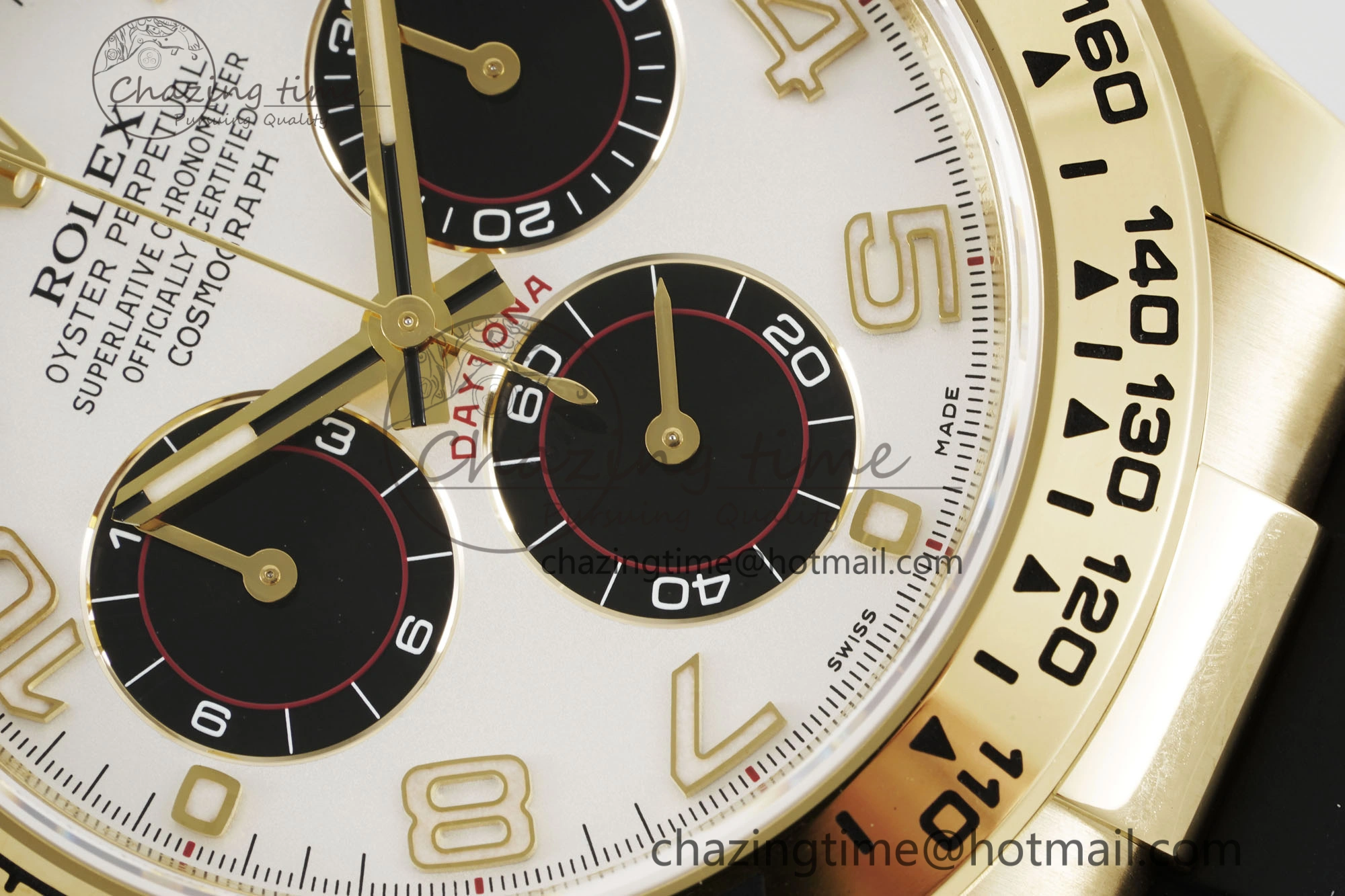 Daytona 116518 Clean 1:1 Best Edition White Arabic Dial on Oysterflex Rubber Strap SA4130 V2
