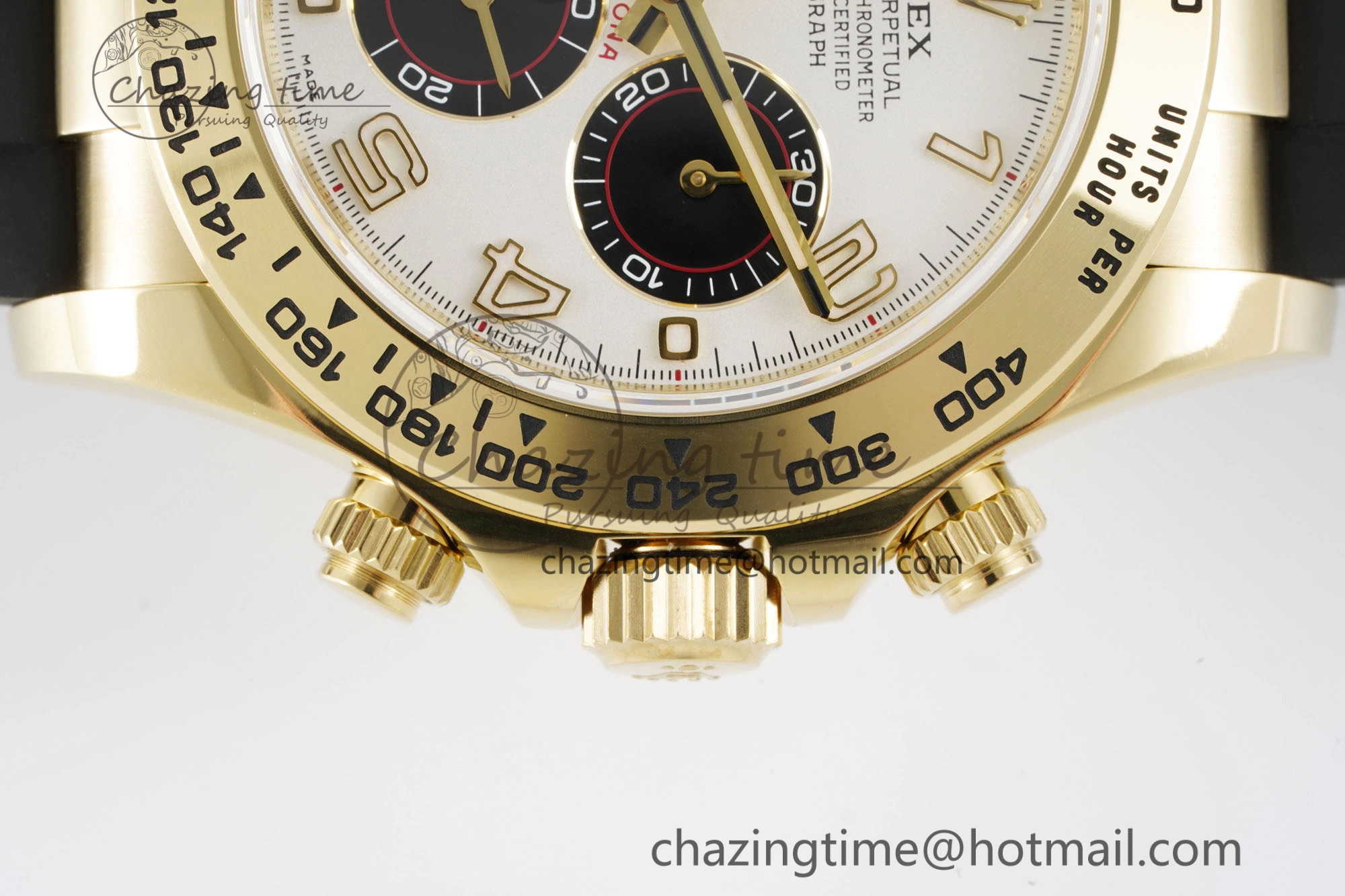 Daytona 116518 Clean 1:1 Best Edition White Arabic Dial on Oysterflex Rubber Strap SA4130 V2