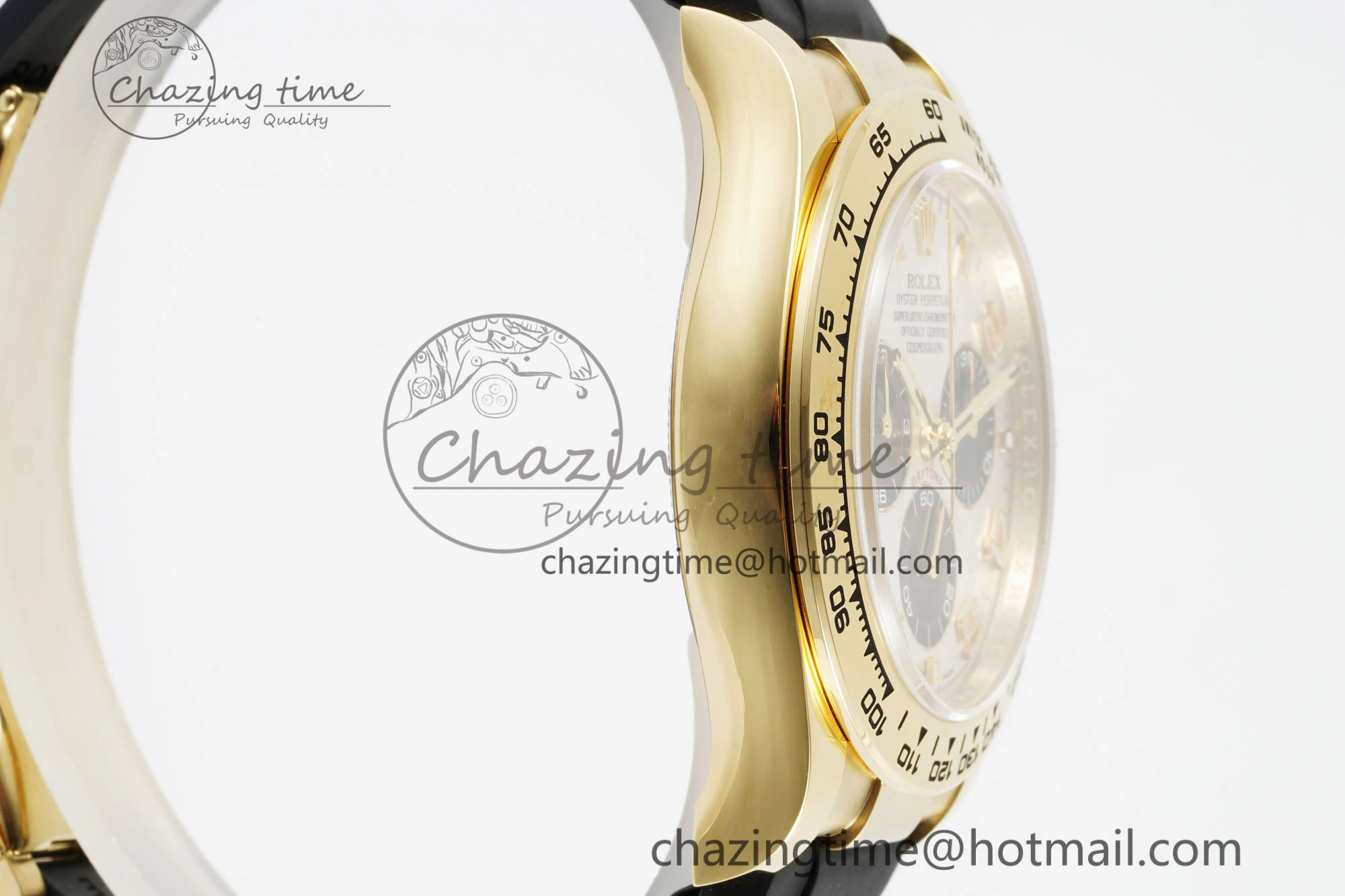 Daytona 116518 Clean 1:1 Best Edition White Arabic Dial on Oysterflex Rubber Strap SA4130 V2