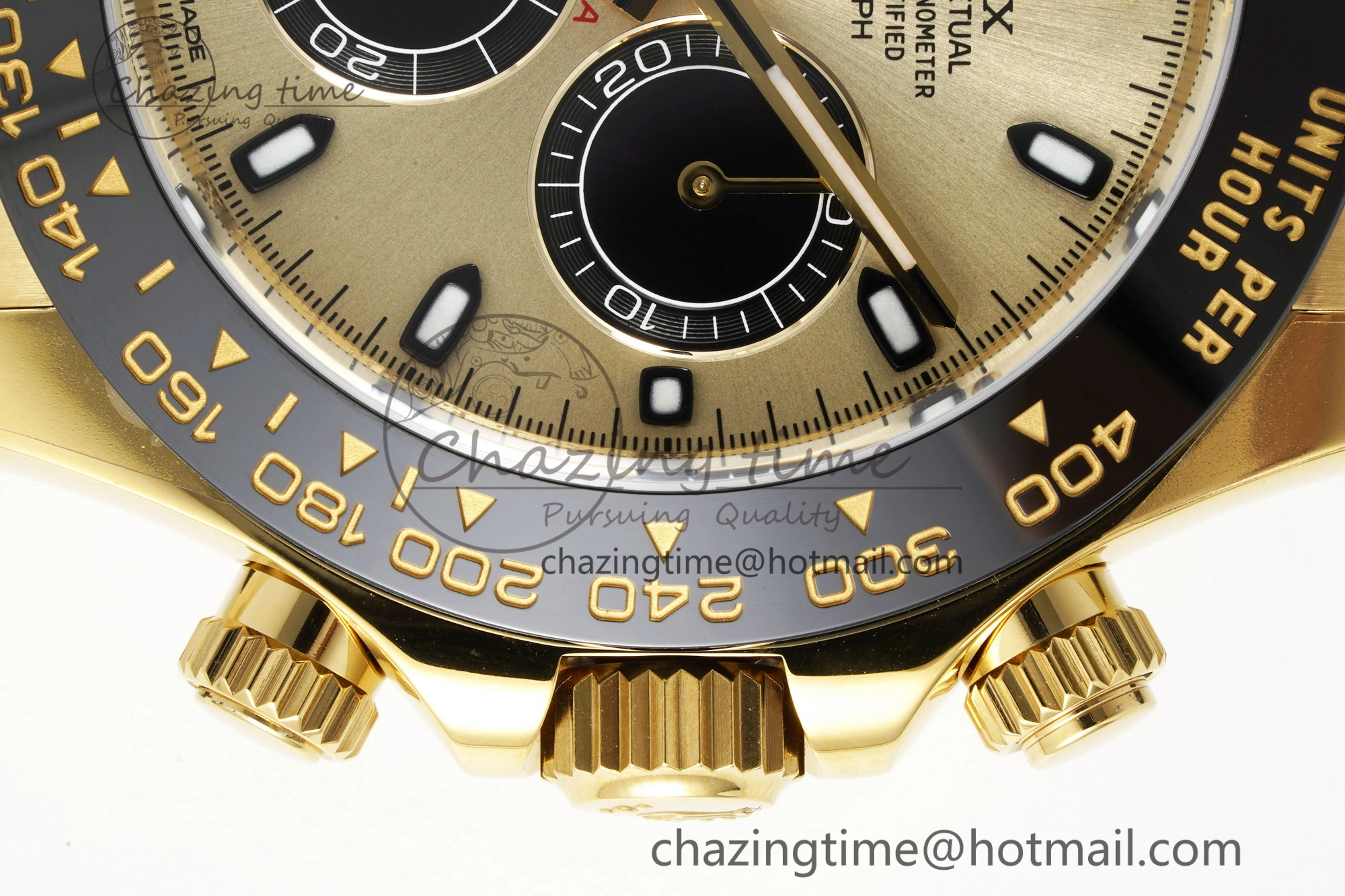 Daytona 116518 Clean 1:1 Best Edition YG Black Dial on Oysterflex Rubber Strap SA4130 V2