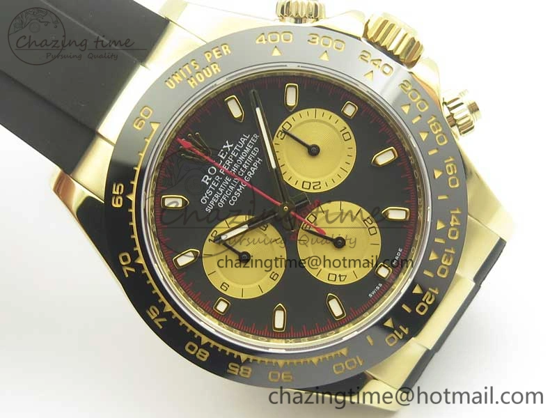 Daytona 116518 LN Paul Newman ARF 1:1 Best Edition Black Dial on Oysterflex Strap A4130 Super Clone