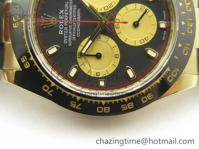 Daytona 116518 LN Paul Newman ARF 1:1 Best Edition Black Dial on Oysterflex Strap A4130 Super Clone