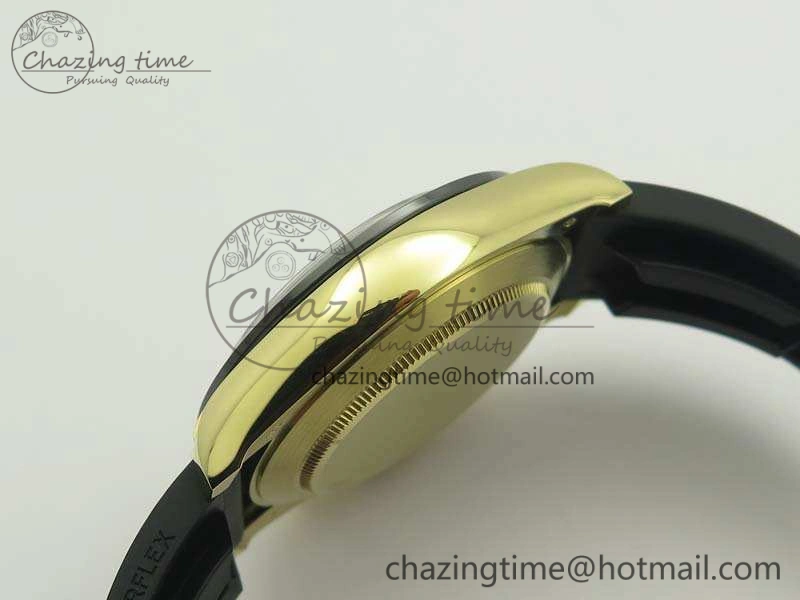 Daytona 116518 LN YG ARF 1:1 Best Edition Black Dial On Rubber Strap A4130 Super Clone