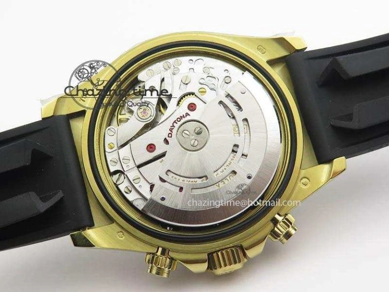 Daytona 116518 LN YG ARF 1:1 Best Edition YG Dial On Rubber Strap A4130 Super Clone