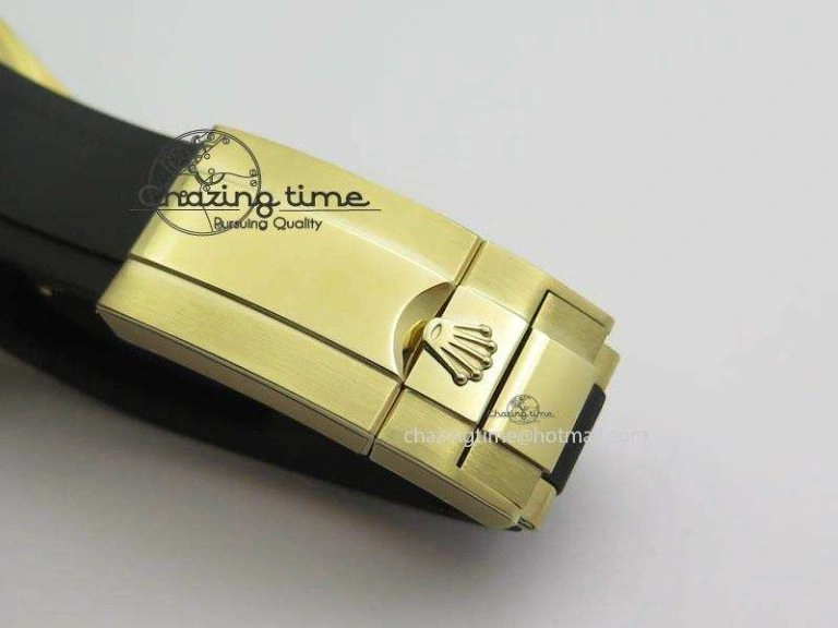 Daytona 116518 LN YG ARF 1:1 Best Edition YG Dial On Rubber Strap A4130 Super Clone