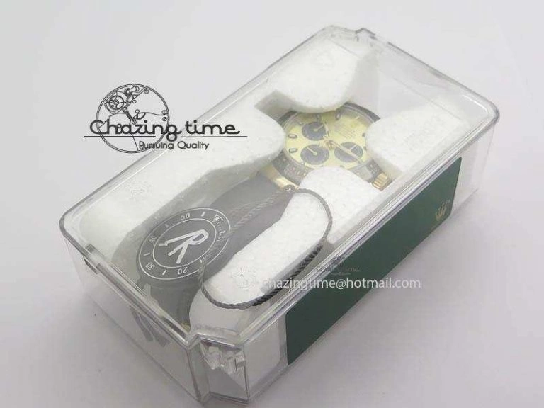 Daytona 116518 LN YG ARF 1:1 Best Edition YG Dial On Rubber Strap A4130 Super Clone