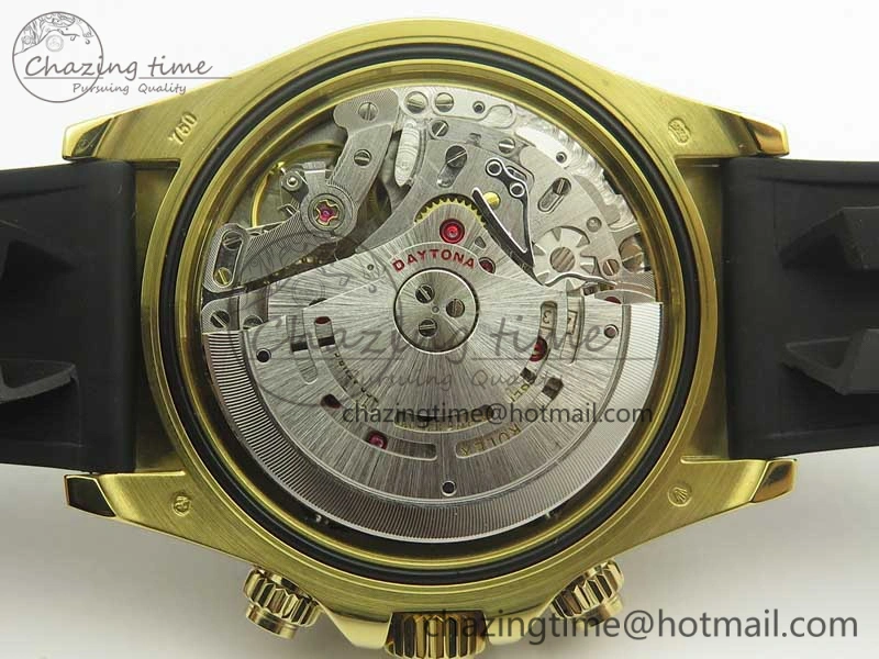 Daytona 116518 LN YG ARF 1:1 Best Edition YG Dial on Rubber Strap A4130 Super Clone V2