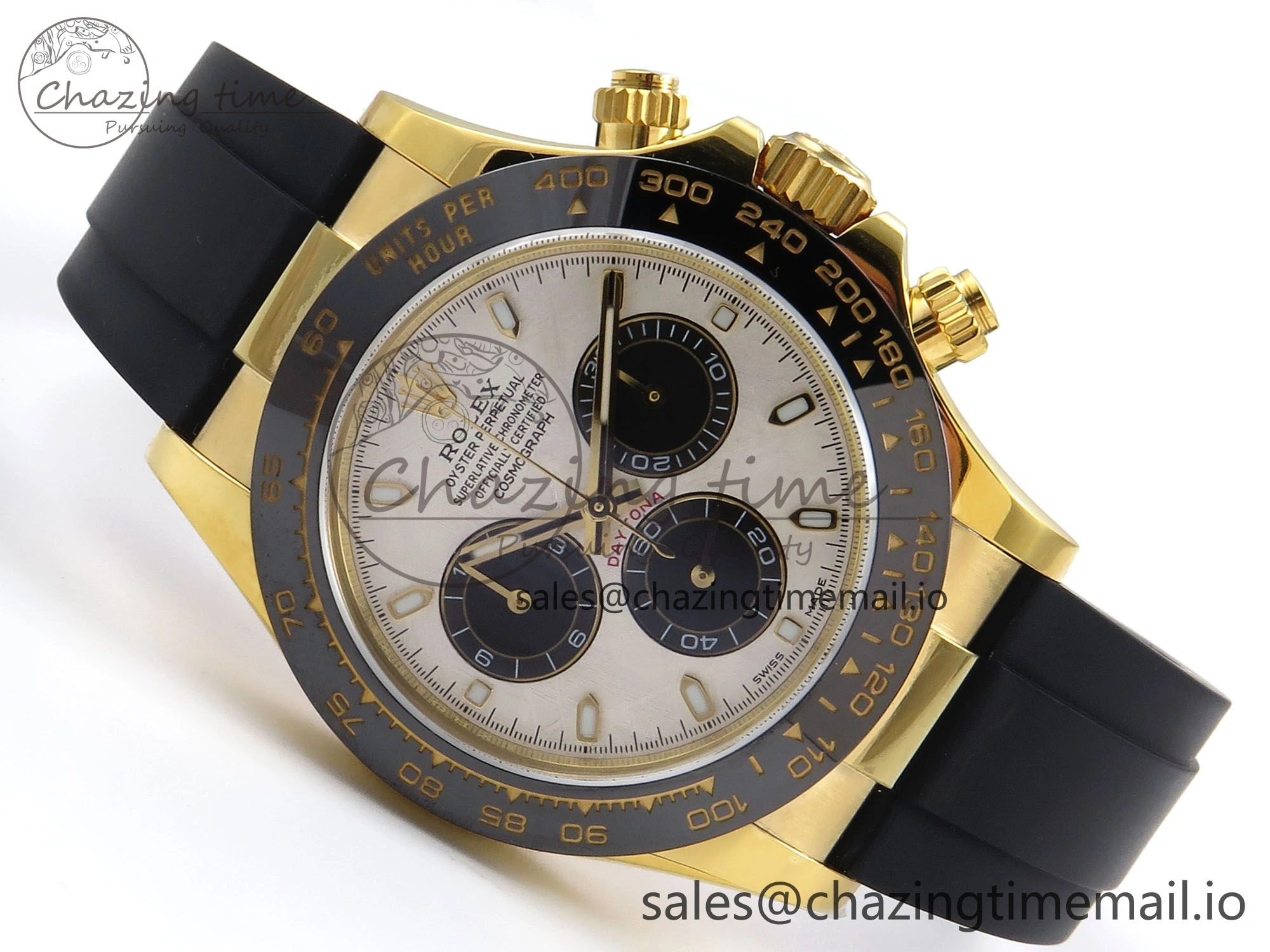Daytona 116518 N6F 1:1 Best Edition Meteorite Dial on Oysterflex Strap SA4130