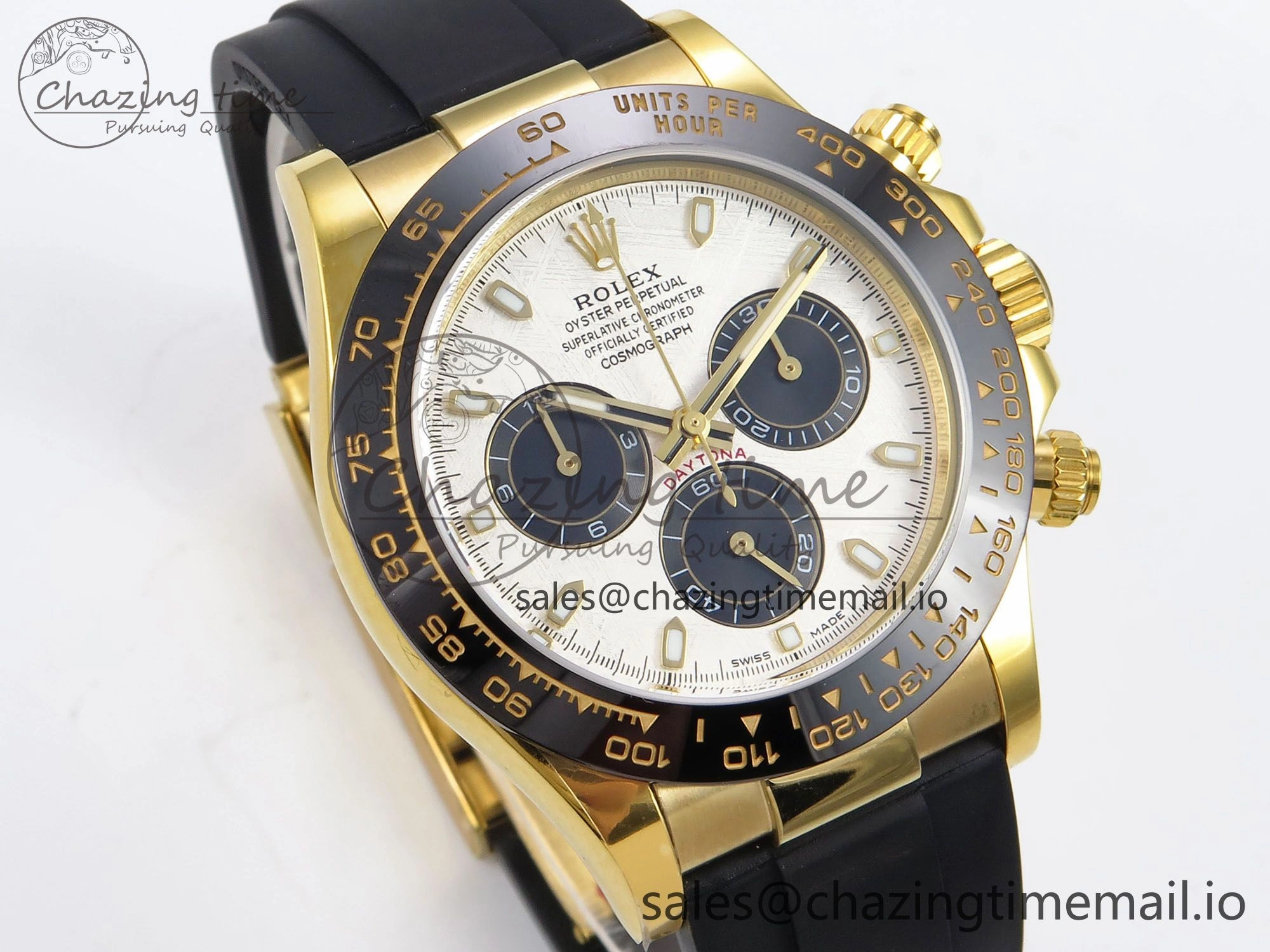 Daytona 116518 N6F 1:1 Best Edition Meteorite Dial on Oysterflex Strap SA4130