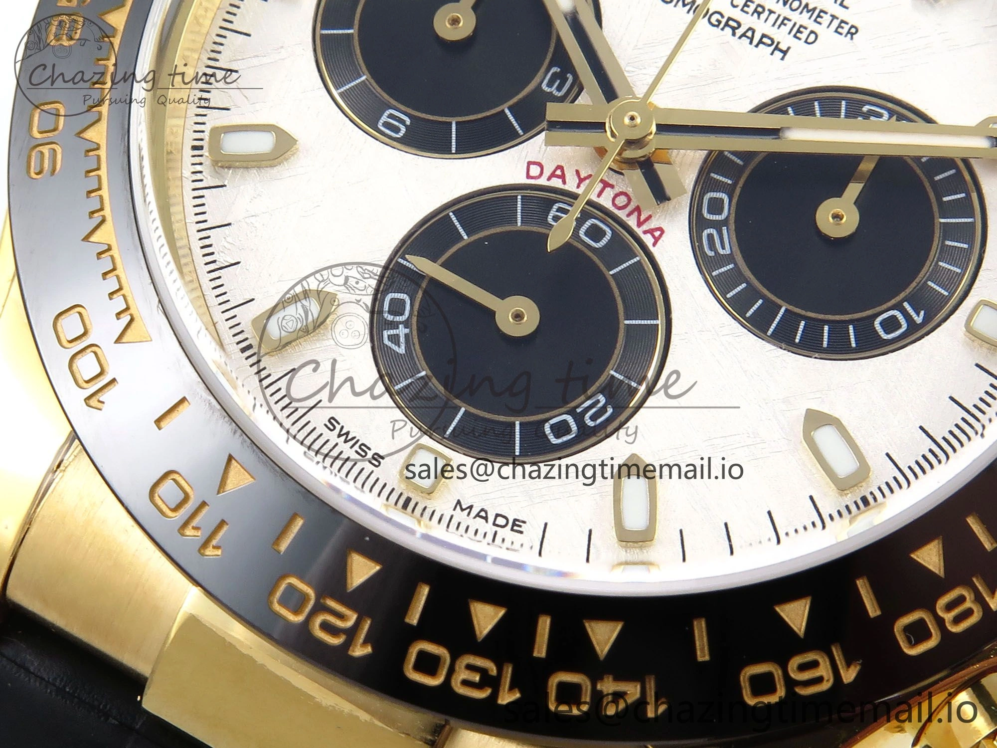 Daytona 116518 N6F 1:1 Best Edition Meteorite Dial on Oysterflex Strap SA4130