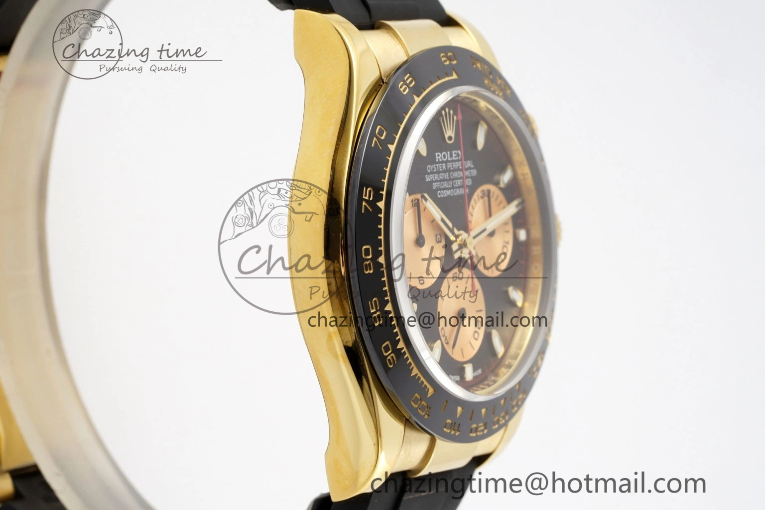 Daytona 116518 Noob 1:1 Best Edition Black YG Dial on Oysterflex Strap SA4130
