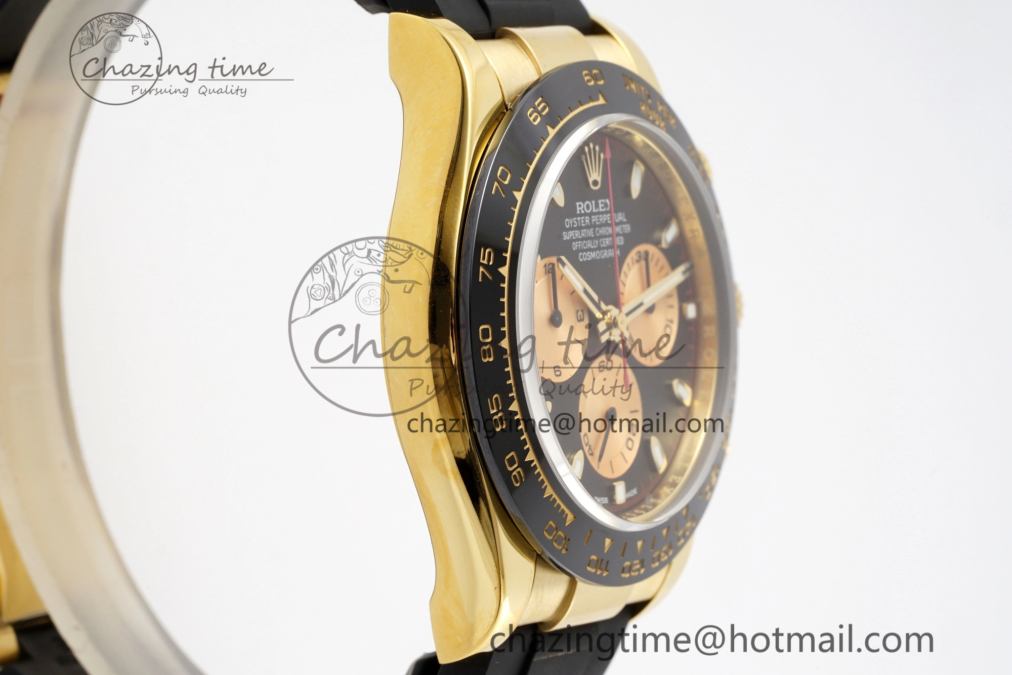 Daytona 116518 Noob 1:1 Best Edition Black YG Dial on Oysterflex Strap SA4130