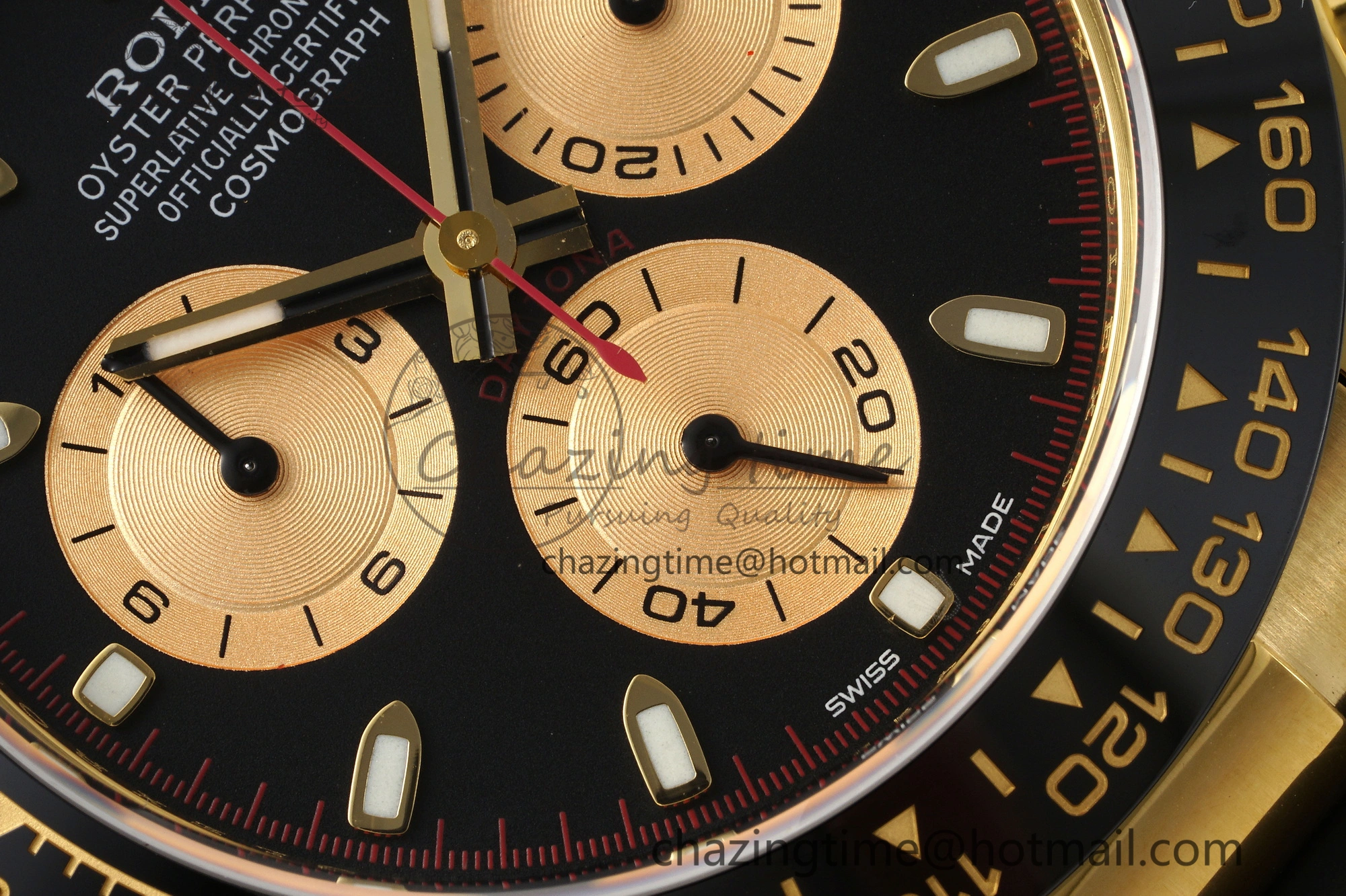 Daytona 116518 Noob 1:1 Best Edition Black YG Dial on Oysterflex Strap SA4130
