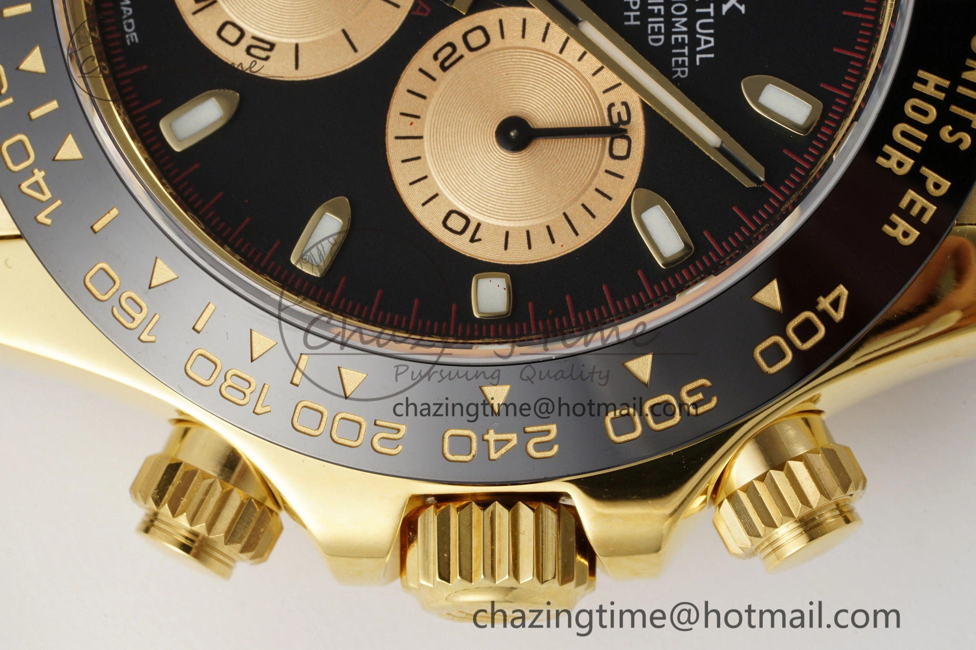 Daytona 116518 Noob 1:1 Best Edition Black YG Dial on Oysterflex Strap SA4130