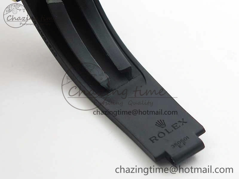 Daytona 116518 Noob 1:1 Best Edition YG Plated 904L SS Case Black Dial on Black Rubber Strap SA4130 V3 (Free Extra Strap)