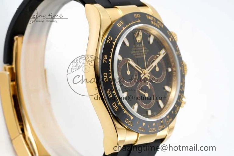 Daytona 116518 QF 1:1 Best Edition Black Dial on Oysterflex Rubber Strap SA4130