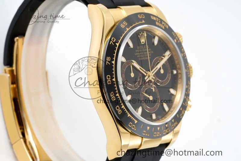 Daytona 116518 QF 1:1 Best Edition Black Dial on Oysterflex Rubber Strap SA4130