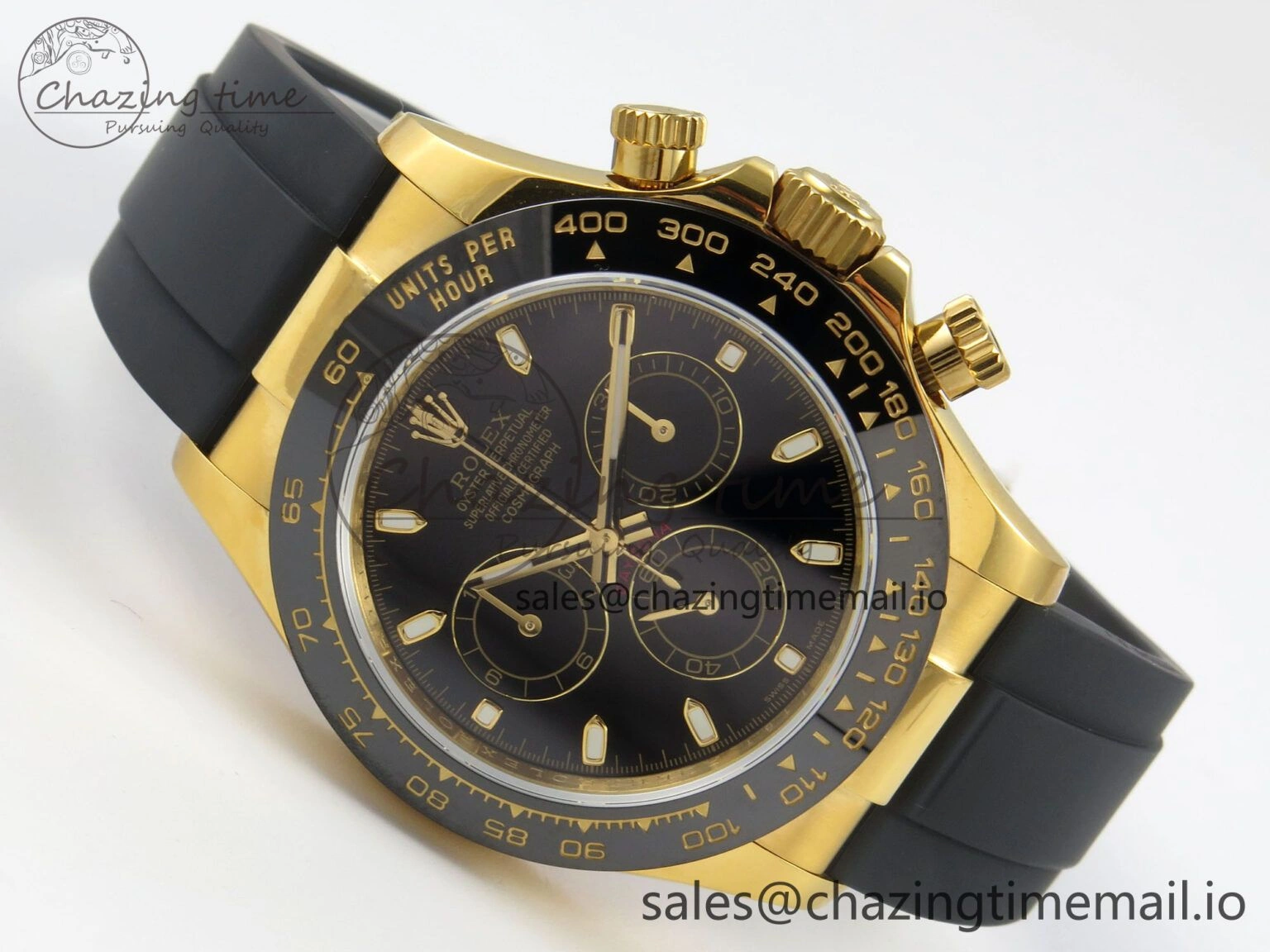 Daytona 116518 QF 1:1 Best Edition Black Dial on Oysterflex Strap SH4130 V11（Gain Weight）
