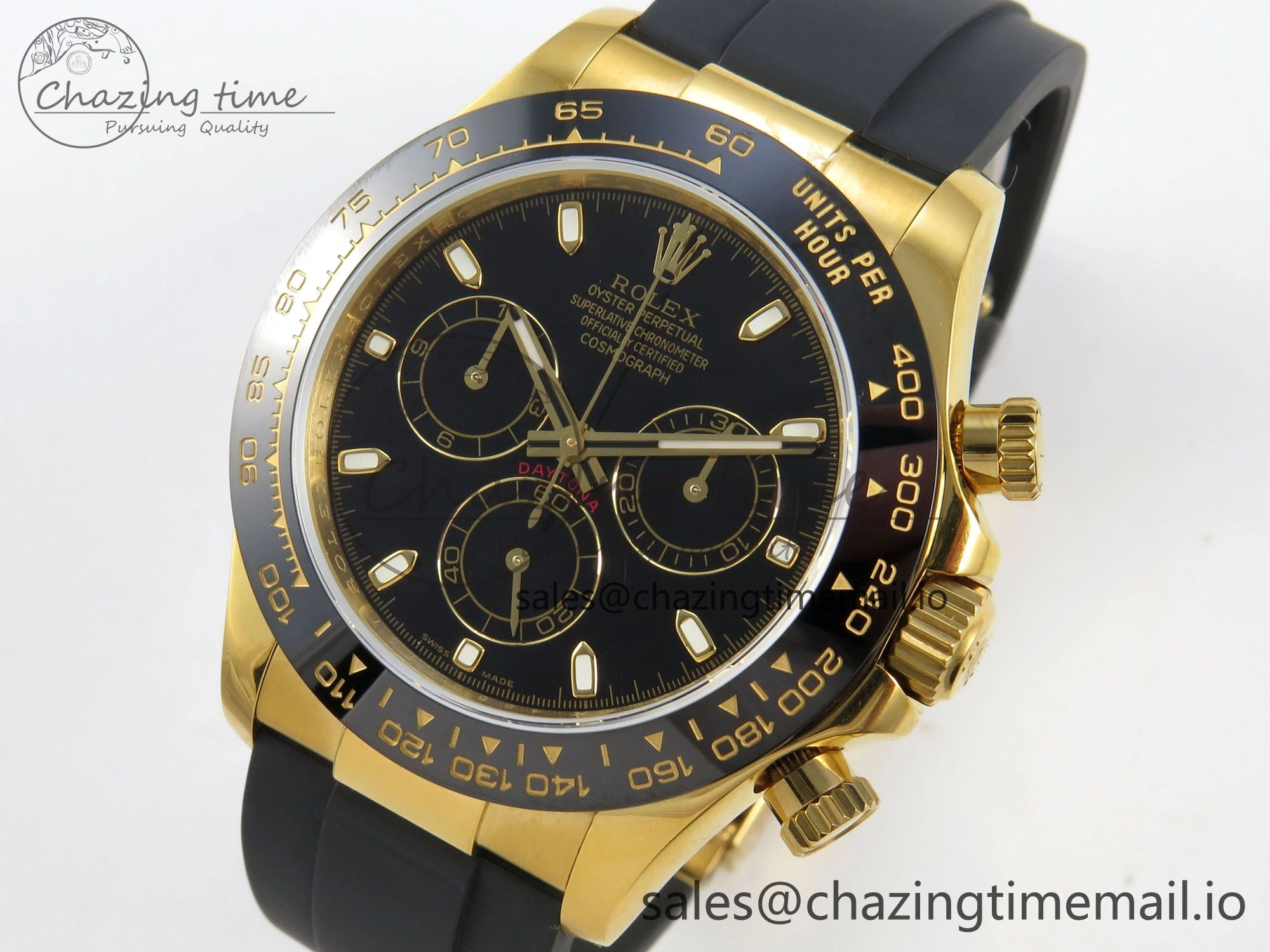 Daytona 116518 QF 1:1 Best Edition Black Dial on Oysterflex Strap SH4130 V11（Gain Weight）