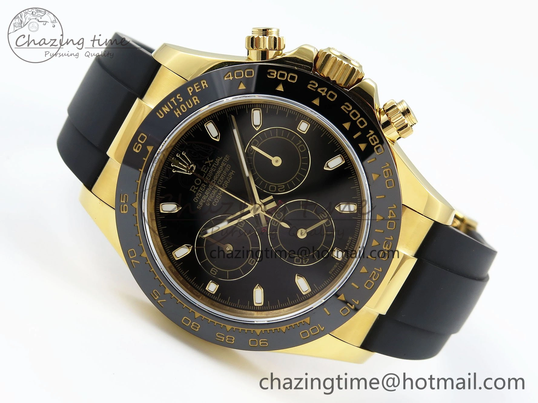 Daytona 116518 QF 1:1 Best Edition Black Dial on Oysterflex Strap SH4130 V3 (Gain Weight)