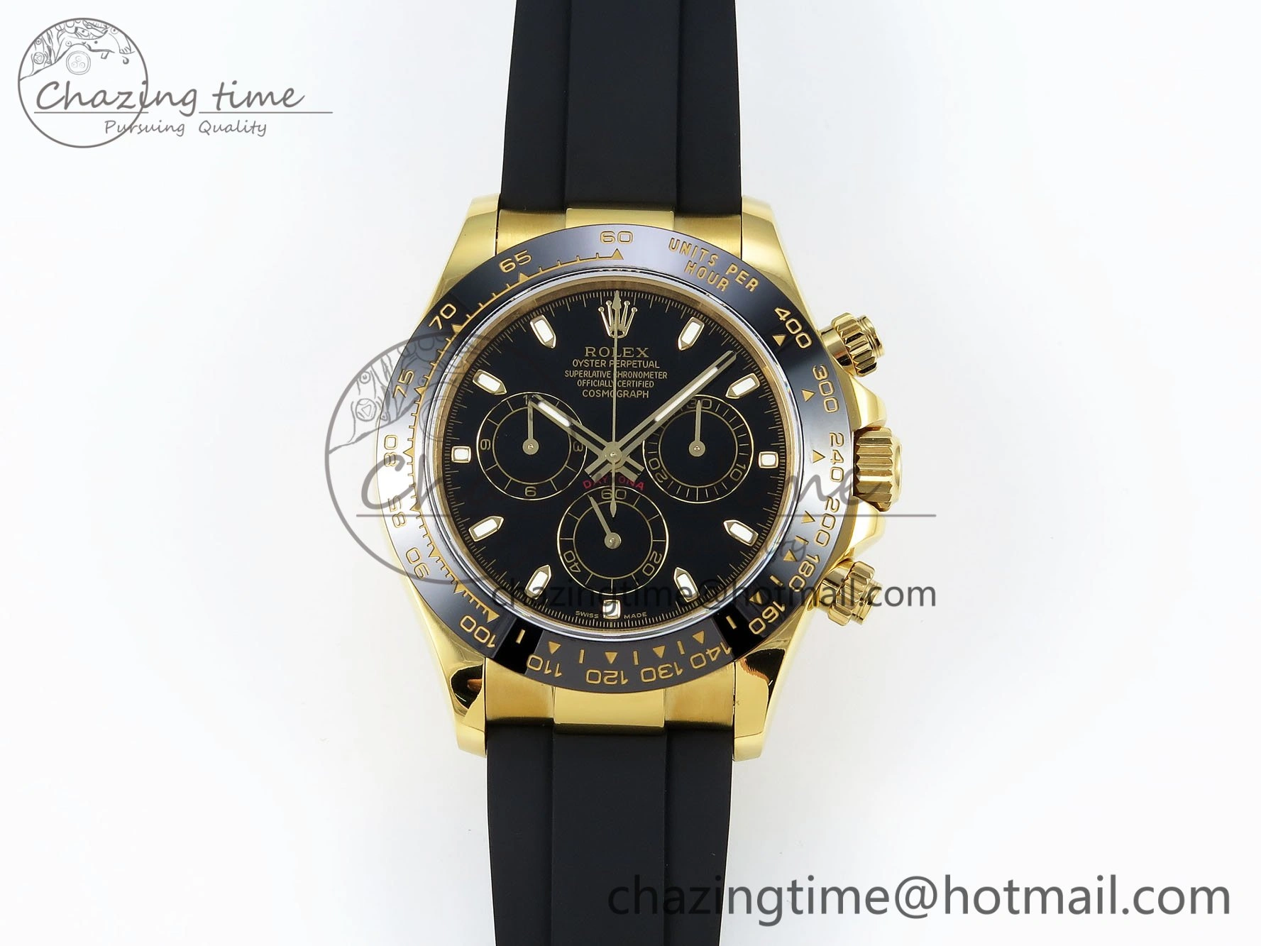Daytona 116518 QF 1:1 Best Edition Black Dial on Oysterflex Strap SH4130 V3 (Gain Weight)