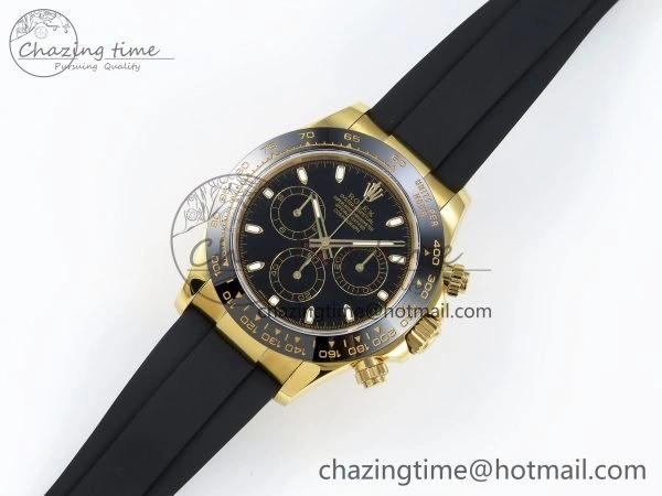 Daytona 116518 QF 1:1 Best Edition Black Dial on Oysterflex Strap SH4130 V3 (Gain Weight)