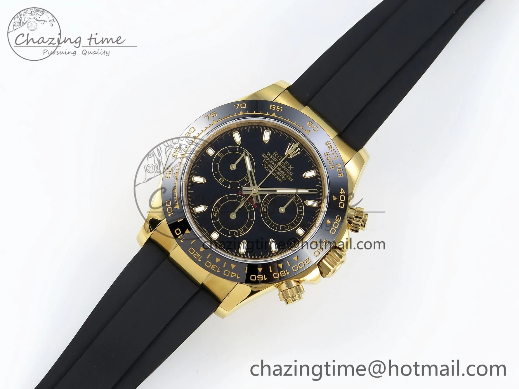 Daytona 116518 QF 1:1 Best Edition Black Dial on Oysterflex Strap SH4130 V3 (Gain Weight)