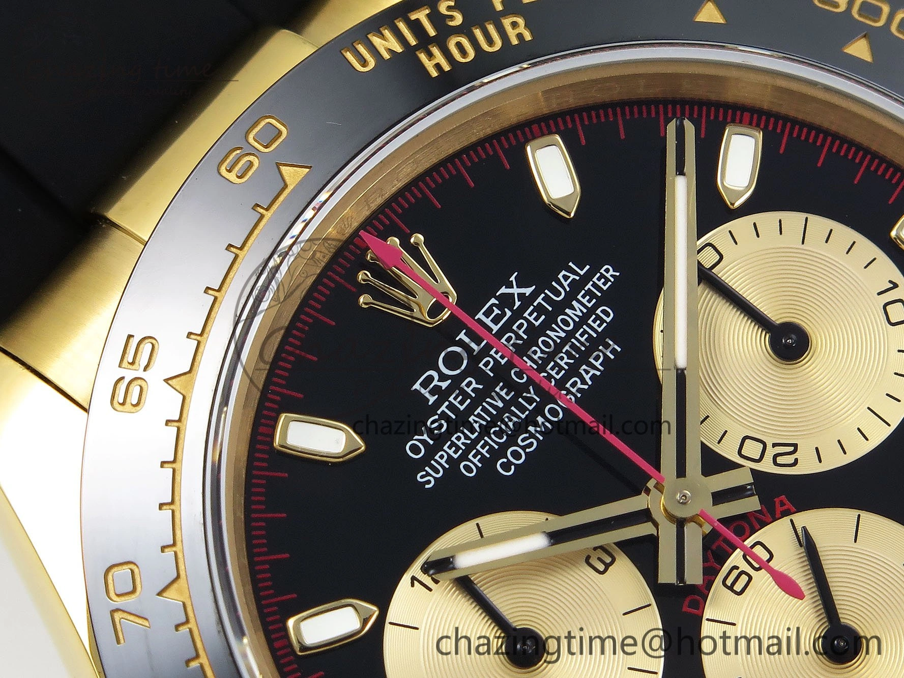 Daytona 116518 QF 1:1 Best Edition Black YG Dial on Oysterflex Strap SH4130 V3 (Gain Weight)