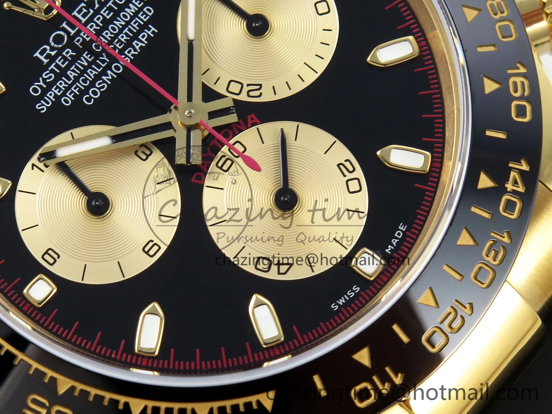 Daytona 116518 QF 1:1 Best Edition Black YG Dial on Oysterflex Strap SH4130 V3 (Gain Weight)