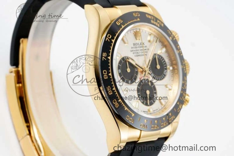 Daytona 116518 QF 1:1 Best Edition Meteorite Dial on Oysterflex Rubber Strap SA4130