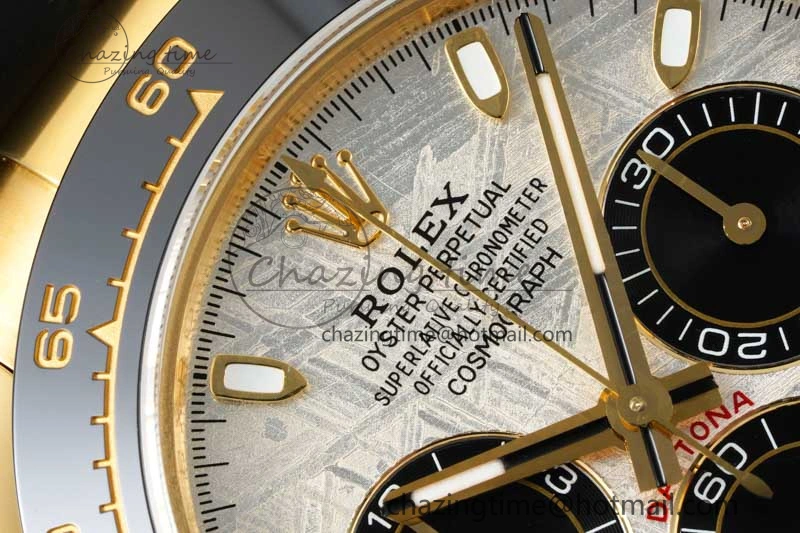 Daytona 116518 QF 1:1 Best Edition Meteorite Dial on Oysterflex Rubber Strap SA4130