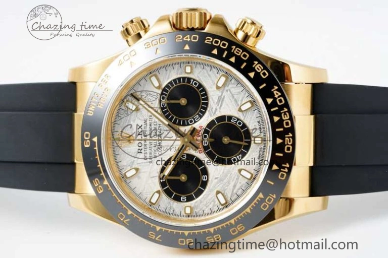 Daytona 116518 QF 1:1 Best Edition Meteorite Dial on Oysterflex Rubber Strap SA4130