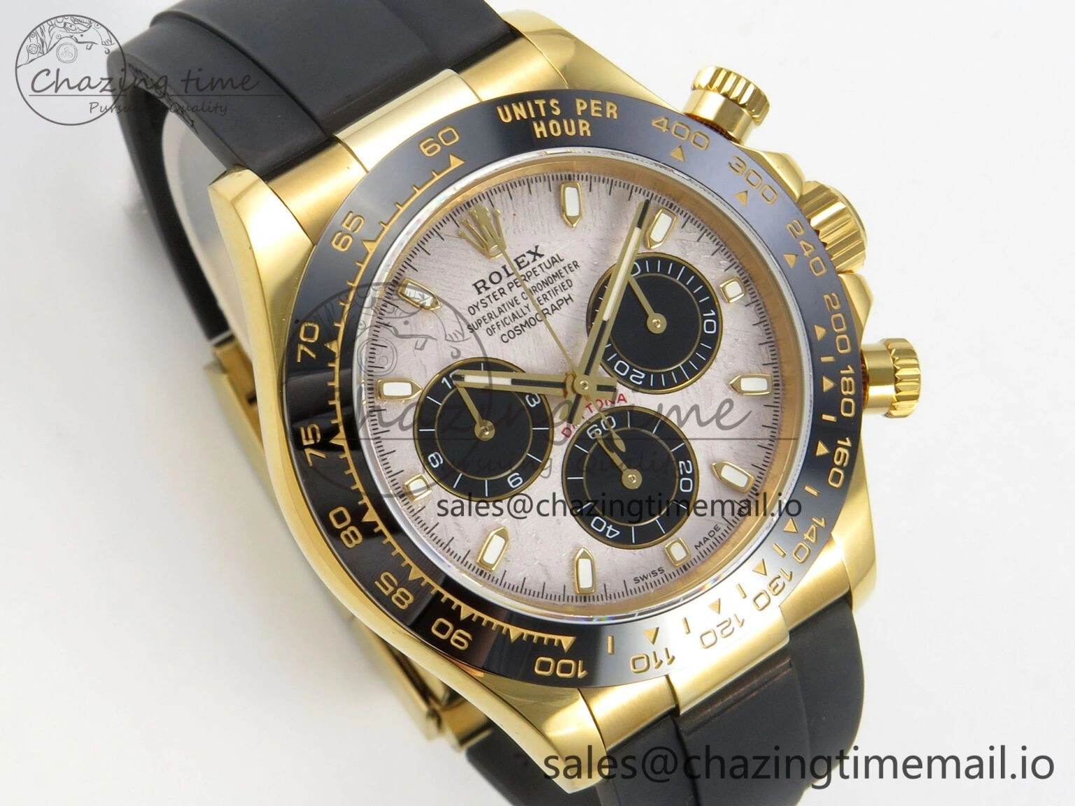 Daytona 116518 QF 1:1 Best Edition Meteorite Dial on Oysterflex Strap SH4130 V11（Gain Weight）