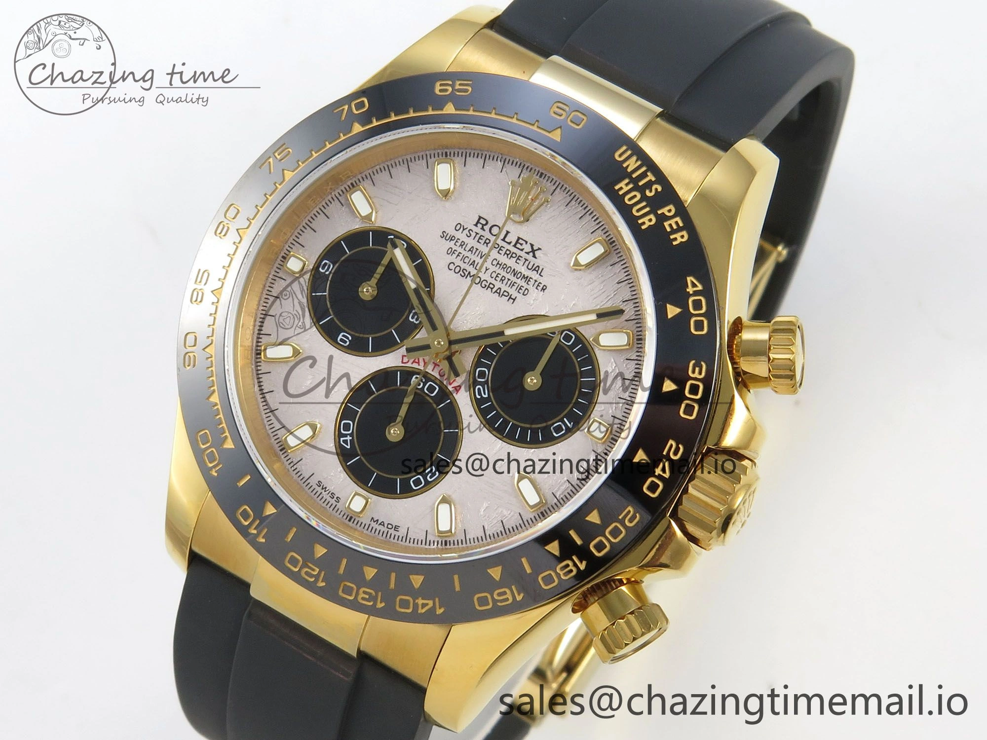 Daytona 116518 QF 1:1 Best Edition Meteorite Dial on Oysterflex Strap SH4130 V11（Gain Weight）
