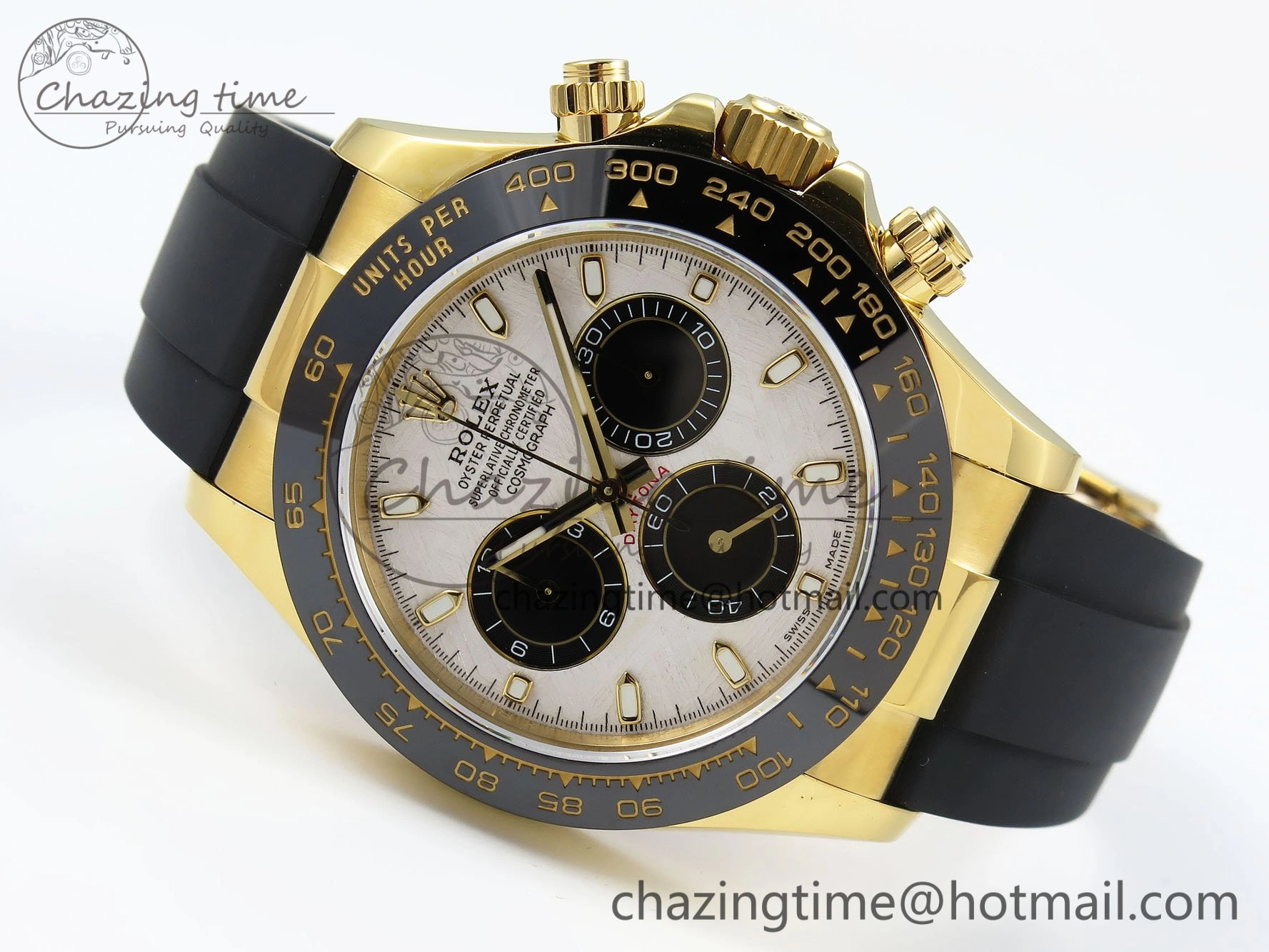 Daytona 116518 QF 1:1 Best Edition Meteorite Dial on Oysterflex Strap SH4130 V3 (Gain Weight)