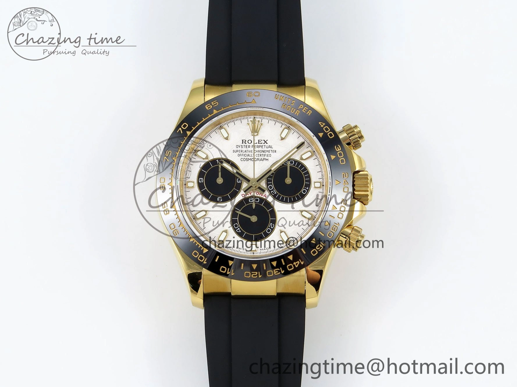 Daytona 116518 QF 1:1 Best Edition Meteorite Dial on Oysterflex Strap SH4130 V3 (Gain Weight)