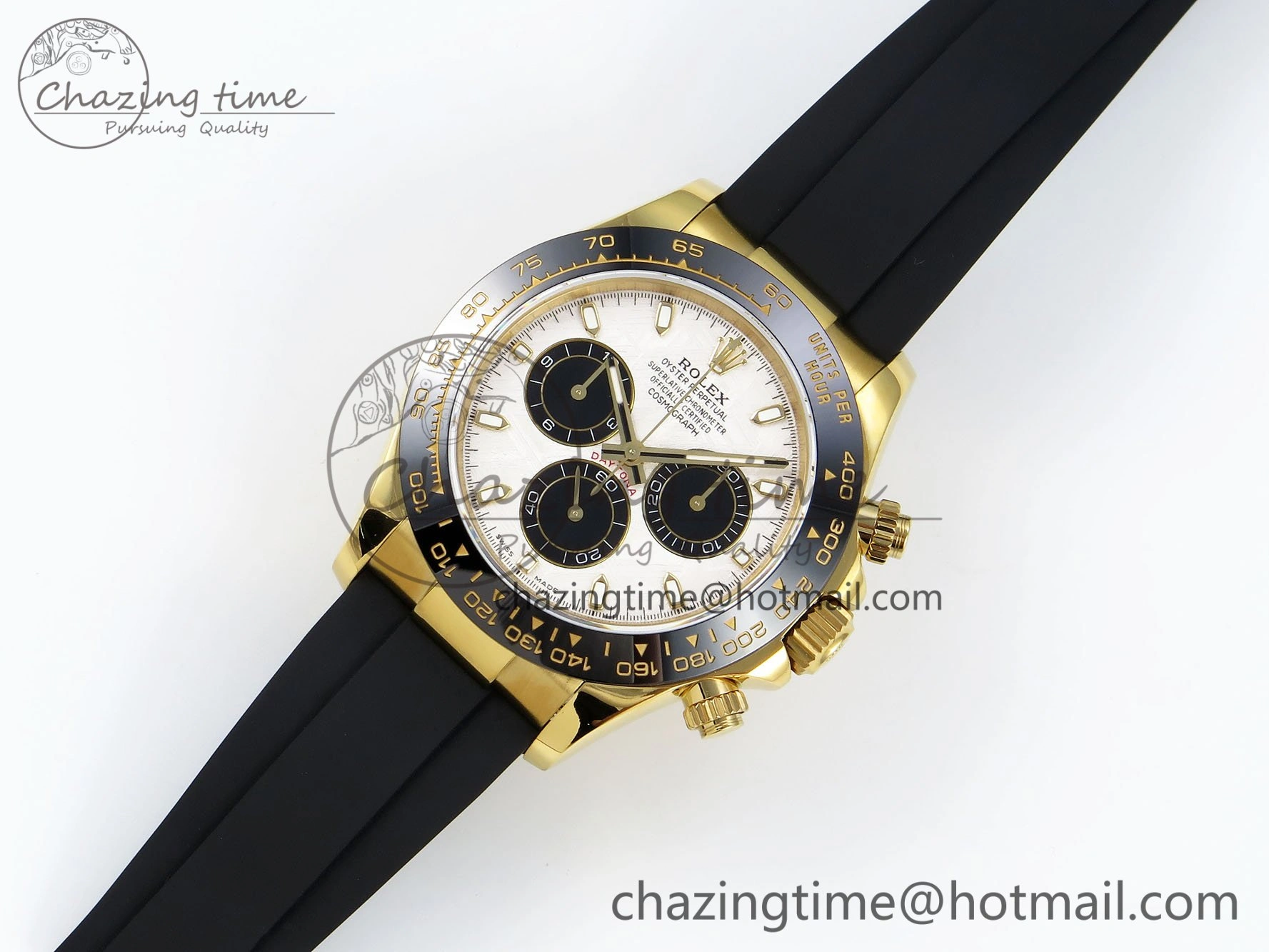 Daytona 116518 QF 1:1 Best Edition Meteorite Dial on Oysterflex Strap SH4130 V3 (Gain Weight)